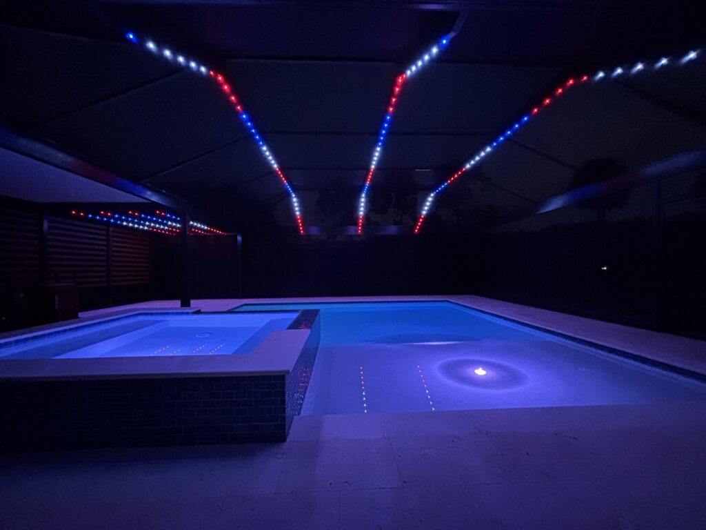 Lanai Lights Pool Cage Trimlight Install In Victoria Park Home